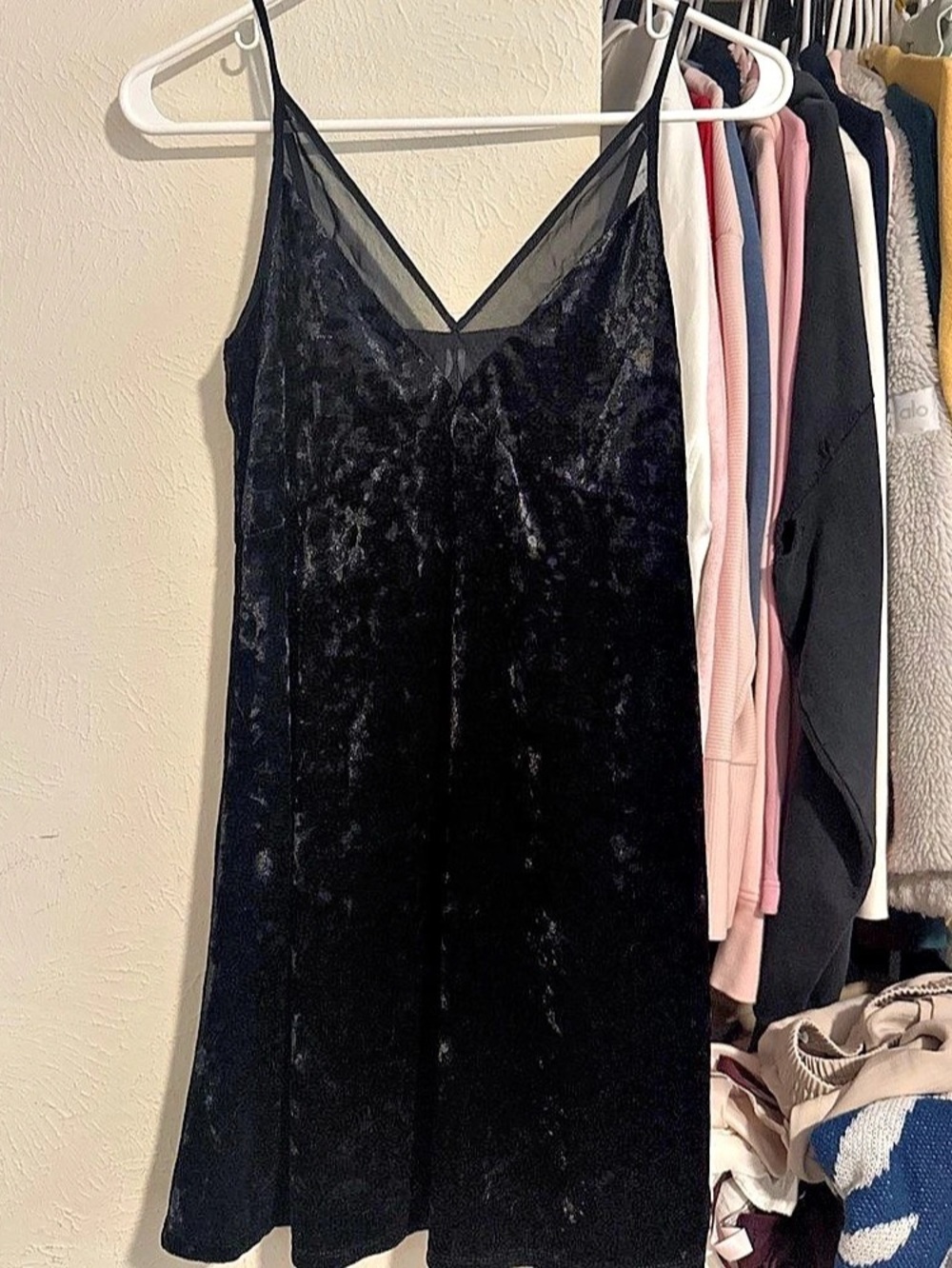Black Velvet Mini Dress